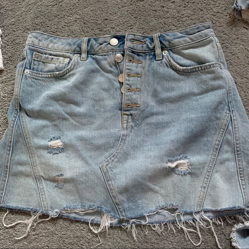 Free People Denim Skirt